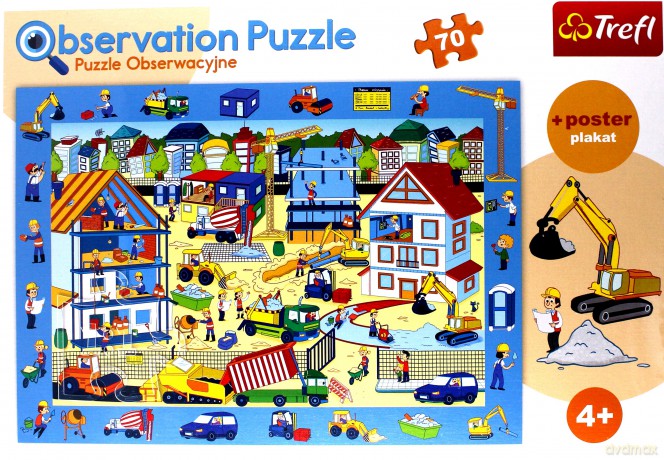 TREFL 70 el. Obserwacyjne Odwiedzamy plac budowy [PUZZLE]