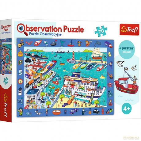 TREFL 70 el. Obserwacyjne Odwiedzamy port [PUZZLE]