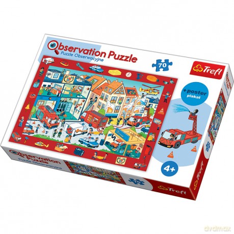 TREFL 70 el. Obserwacyjne Odwiedzamy remizę strażacką [PUZZLE]