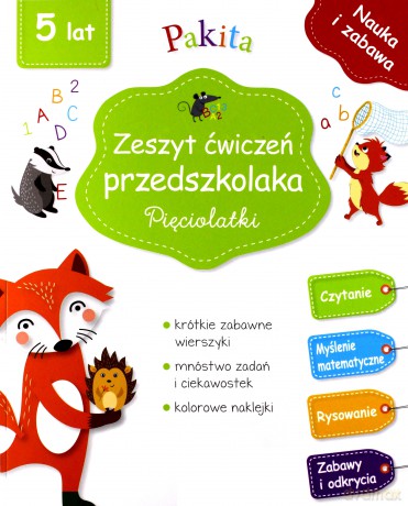 Zeszyt ćwiczeń przedszkolaka. Pięciolatki - Pascale Genestine "Pakita" [KSIĄŻKA]