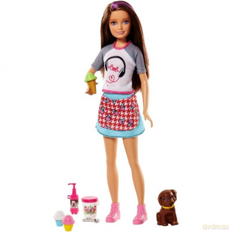 Barbie Lalka Siostra Skipper i zwierzątko