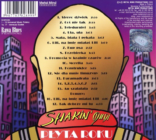 Irek Dudek (Shakin' Dudi): Płyta Roku (Remastered + Bonus Tracks) (digipack) [CD]