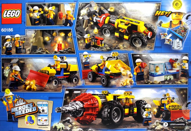 LEGO City Ciężkie wiertło górnicze (60186) [KLOCKI]