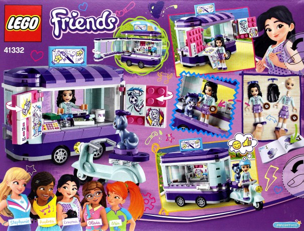 LEGO Friends Stoisko z rysunkami Emmy (41332) [KLOCKI]