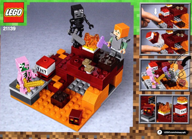 LEGO Minecraft Walka w Netherze (21139) [KLOCKI]