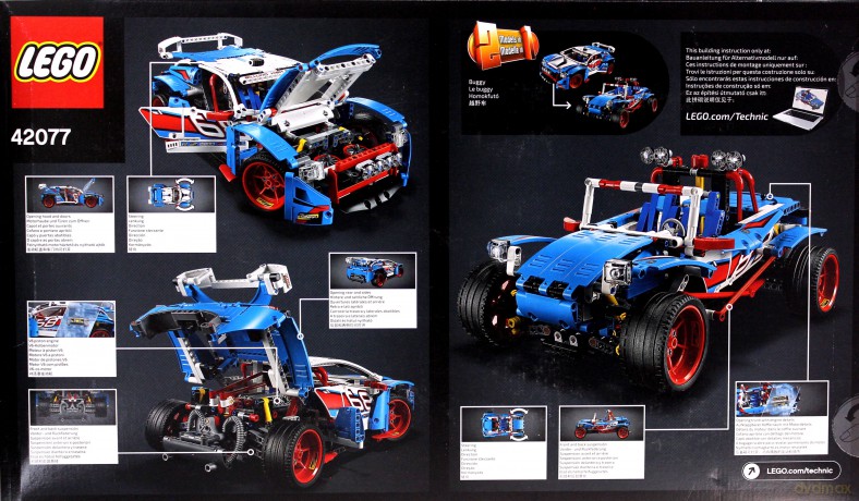 LEGO Technic Niebieska wyscigówka (42077) [KLOCKI]