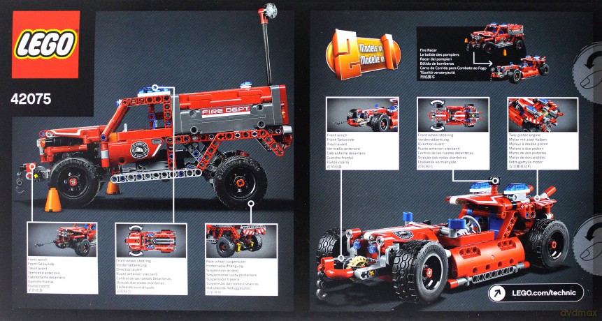 LEGO Technic Pojazd szybkiego reagowania (42075) [KLOCKI]
