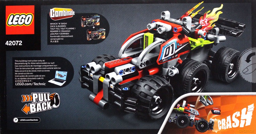 LEGO Technic Żółta wyscigówka (42072) [KLOCKI]