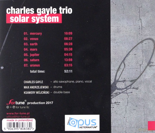 Charles Gayle Trio: Solar System [CD]