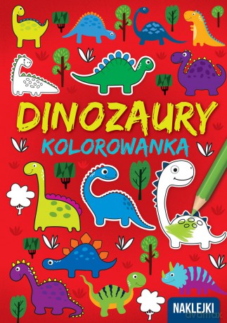 Dinozaury kolorowanka A4 [KSIĄŻKA]