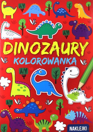 Dinozaury kolorowanka A4 [KSIĄŻKA]