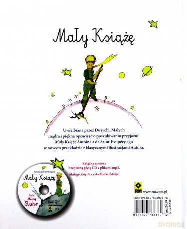 Mały Książę - Antoine De Saint-Exupery [KSIĄŻKA]