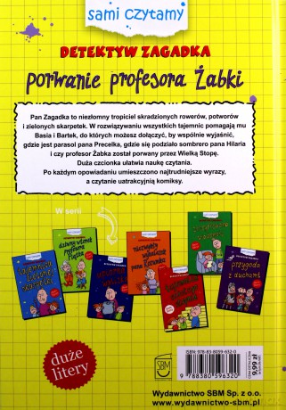 Porwanie profesora Żabki. Detektyw Zagadka. Sami czytamy - Iwona Czarkowska [KSIĄŻKA]