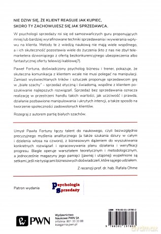 Sprzedaż bez sprzedawania. Psychologia dobrego wpływu na klienta - Paweł Fortuna [KSIĄŻKA]