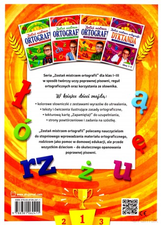 Zostań mistrzem ortografii ortografia i gramatyka w ćwiczeniach klasa 3 [KSIĄŻKA]