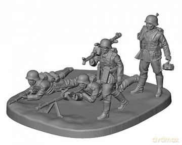 German Anti Tank Team WWII