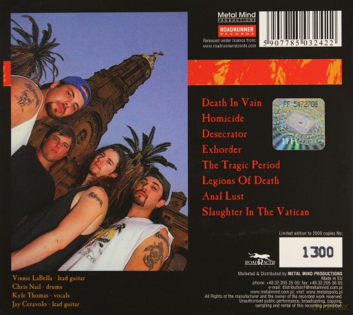 Exhorder: Slaughter In The Vatican (Remastered) (digipack) [CD]