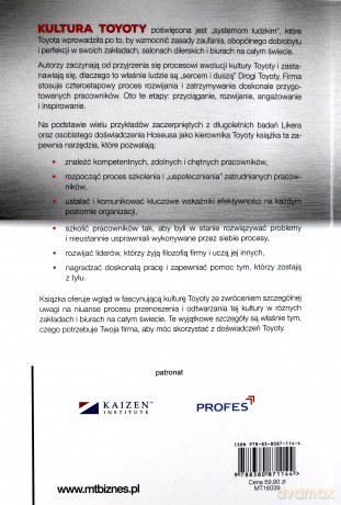 Kultura Toyoty - Jeffrey Liker, Michael Hoseus [KSIĄŻKA]