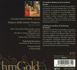 Monteverdi: Vespro Jacobs (digipack) [2CD]