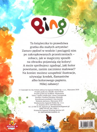 Bing. Wodne kolorowanie - Anna Czerepaniak [KSIĄŻKA]