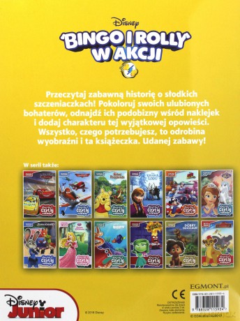 Bingo i Rolly w akcji h.a.p.s. Koloruj czytaj naklejaj - Michael Olson [KSIĄŻKA]