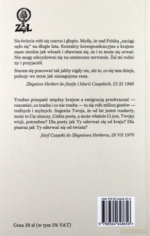 Józef i Maria Czapscy Katarzyna i Zbigniew Herbertowie. Korespondencja [KSIĄŻKA]