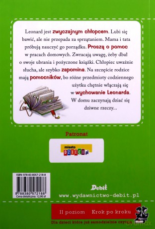 Leonard w domu. Czytamy bez mamy - Magdalena Zarębska [KSIĄŻKA]