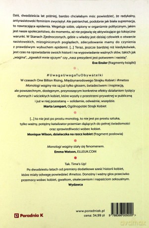 Monologi waginy - Eve Ensler [KSIĄŻKA]