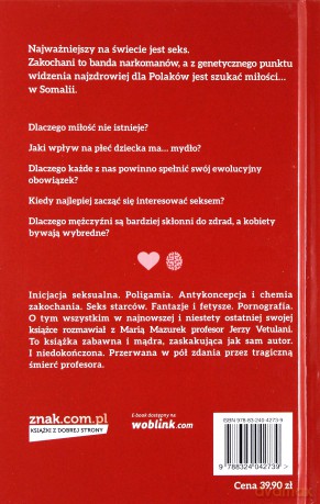 Neuroerotyka. Rozmowy o seksie i nie tylko - Jerzy Vetulani [KSIĄŻKA]