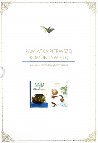 Pakiet komunijny. Biblia, Pamiątka I Komunii Świętej [KSIĄŻKA]
