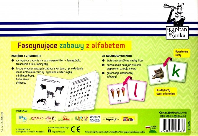 Poznaję litery. Kapitan Nauka [KSIĄŻKA]