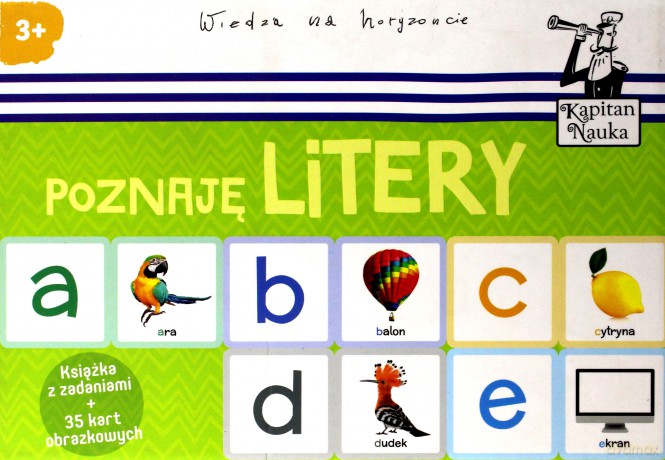 Poznaję litery. Kapitan Nauka [KSIĄŻKA]