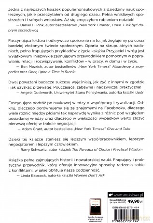Przyjaciel i wróg. Kiedy współpracować, kiedy rywalizować i jak odnosić sukcesy w jednym i drugim - Adam Galinsky [KSIĄŻKA]