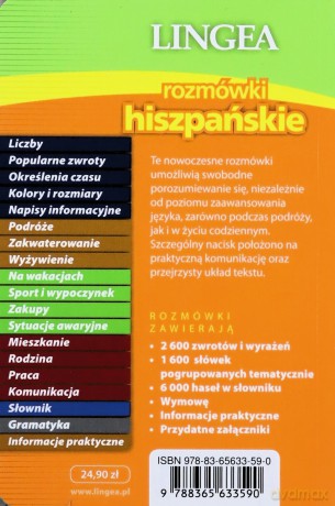 Rozmówki hiszpańskie ze słownikiem i gramatyką [KSIĄŻKA]