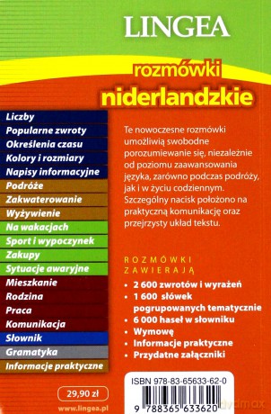 Rozmówki niderlandzkie ze słownikiem i gramatyką [KSIĄŻKA]