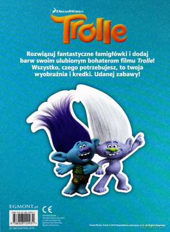 Trolle. Koloruj, czytaj, naklejaj [KSIĄŻKA]