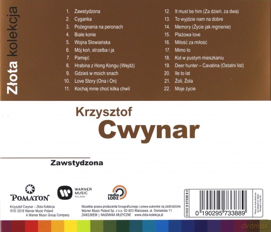 Krzysztof Cwynar: Złota Kolekcja [CD]