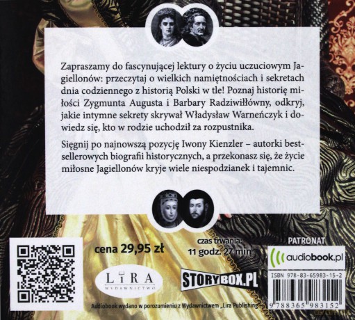 Jagiellonowie. Miłosne sekrety wielkiej dynastii - Iwona Kienzler [AUDIOBOOK]