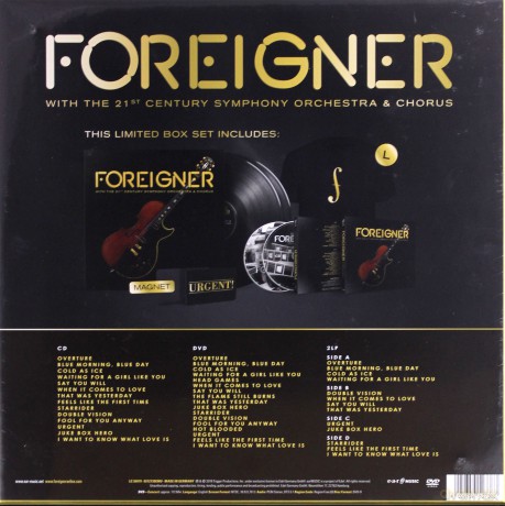 Foreigner: With The 21st Century Orchestra & Chorus [2xWinyl]+[CD]+[DVD]