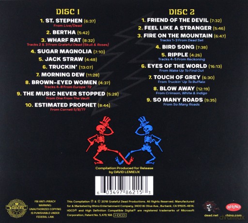 Grateful Dead: The Best Of The Grateful Dead [2CD]