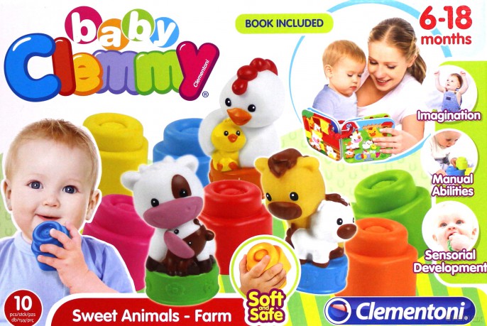 Baby Clemmy. Słodkie zwierzaki farma [KLOCKI]
