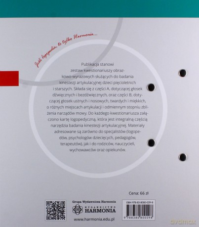 Badanie kinestezji artykulacyjnej - Hanna Duda [KSIĄŻKA]