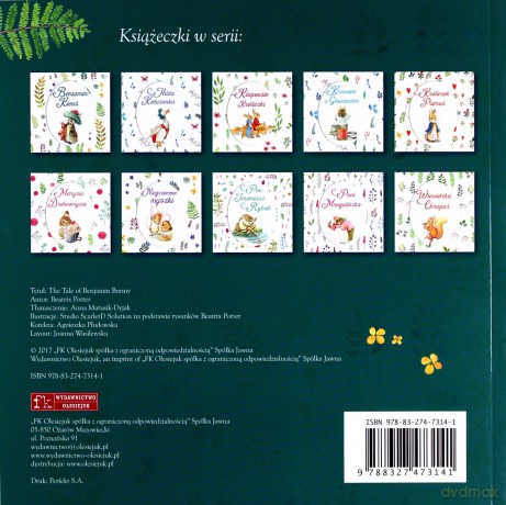 Beniamin Kicuś - Beatrix Potter [KSIĄŻKA]