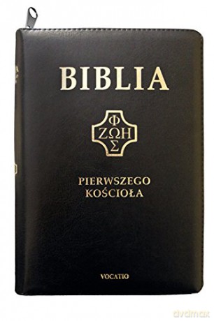 Biblia pierwszego Kościoła z paginatorami czarna [KSIĄŻKA]