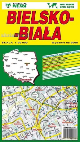 Bielsko- Biała 1:20 000 plan miasta