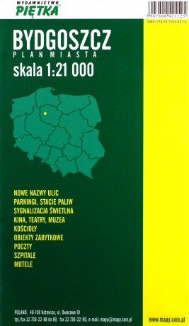 Bydgoszcz 1:21 000 plan miasta