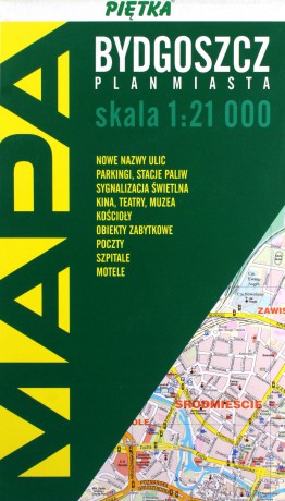 Bydgoszcz 1:21 000 plan miasta
