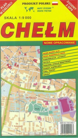 Chełm 1:9 000 plan miasta