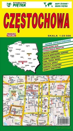Częstochowa 1:23 500 plan miasta