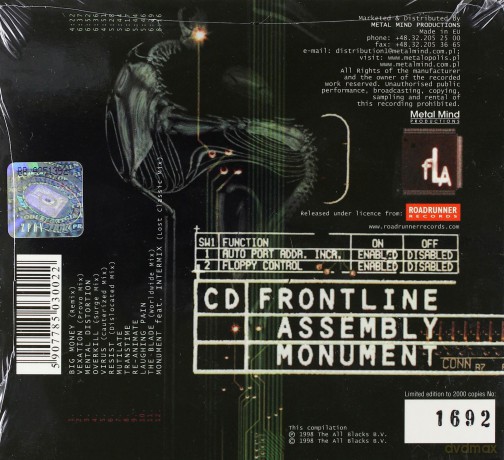 Front Line Assembly: Monument (Remastered) (digipack) [CD]
